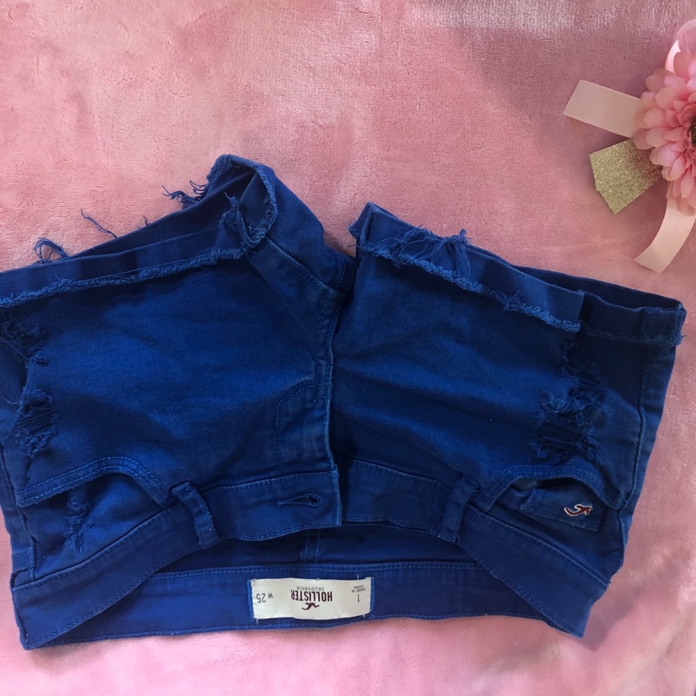 Hollister blue shorts